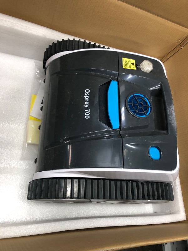 Photo 2 of *UNFUNCTIONAL FOR PARTS*- WYBOT Innovative Cordless Robotic Pool Cleaner with APP, Wall Climbing Pool Vacuum with Strong Suction, Intelligent Path Planning, Lasts 110Mins, Quick Charge, Ideal for Above/In-ground Pools