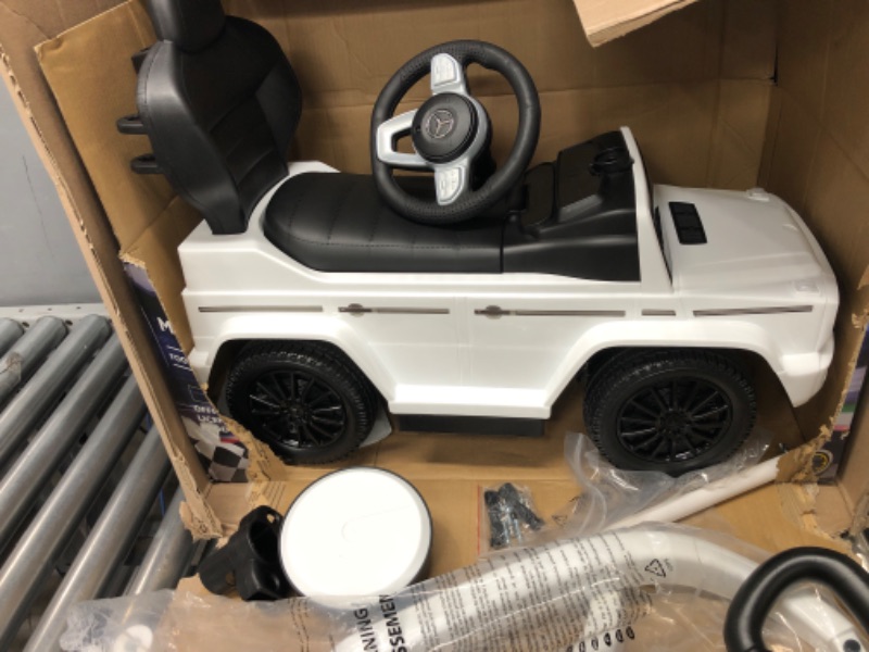 Photo 3 of Best Ride On Cars Mercedes G-Wagon 3 in 1 Push Car, White