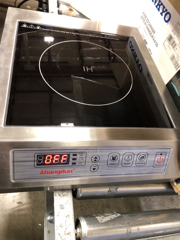 Photo 2 of 1800W/120V Commercial Range Countertop Burners Commercial Induction Cooktop Hot Plate Portable Electric Stove for Cooking Abangdun 1800W/110V