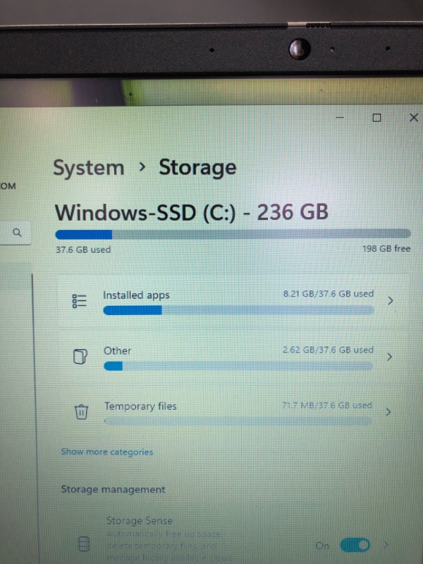 Photo 8 of Lenovo IdeaPad 3 15.6” Full HD Laptop, Intel Core i3-1115G4, 4GB RAM, 128GB SSD, Webcam, Wi-Fi, Bluetooth, Windows 11 Home, Almond
