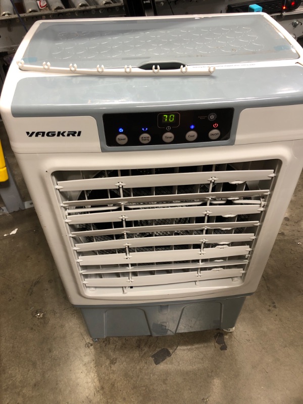 Photo 2 of *SEE COMMENTS**- Evaporative Cooler, VAGKRI 2100CFM Air Cooler, 120°Oscillation Swamp Cooler with Remote Control, 24H Timer, 3 Wind Speeds for Outdoor Indoor Use,8 Gallon
