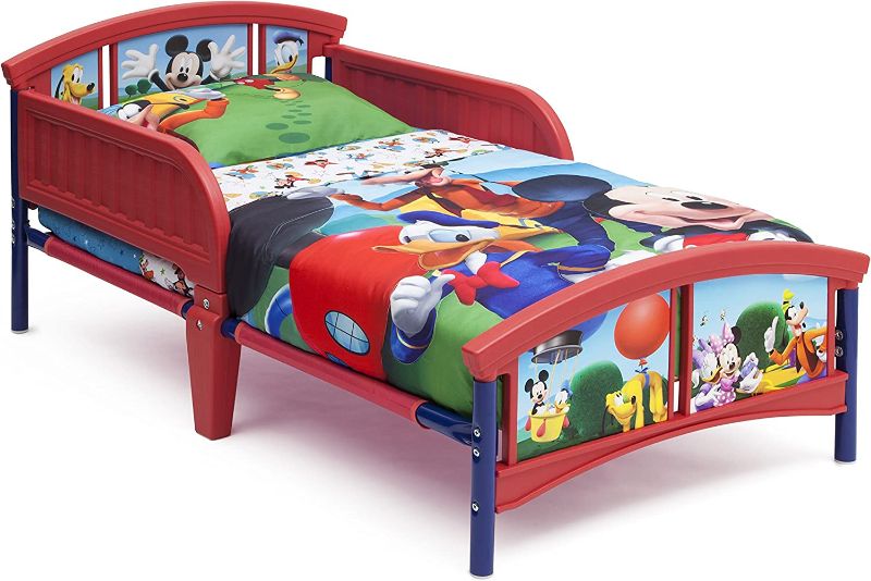 Photo 1 of Delta Children Plastic Toddler Bed, Disney Mickey Mouse
