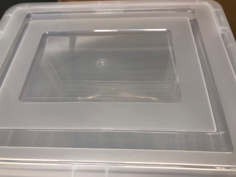 Photo 2 of  4-Pack 14 L Plastic Storage Box, Clear Storage Bin

