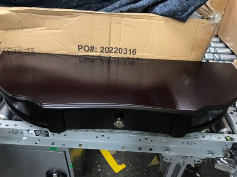 Photo 1 of 11x35 inch brown wooden desk top 