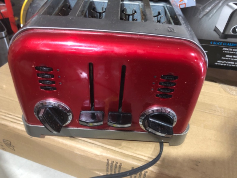 Photo 3 of ***USED - UNTESTED - SEE NOTES***
Cuisinart CPT-180MR Metal Classic 4-Slice Toaster, Metallic Red
