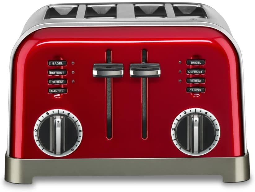 Photo 1 of Cuisinart CPT-180MR Metal Classic 4-Slice Toaster, Metallic Red
