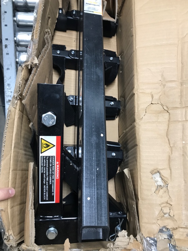 Photo 1 of MaxxHaul 70210 Hitch Mount Bike Rack 4-Bike Rack, Black For Cars Trucks SUV's Minivans MaxxHaul 70210 4-Bike Deluxe Hitch Mount Rack