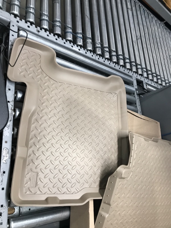 Photo 2 of Husky Liners Classic Style Series | 2nd Seat Floor Liner - Tan | 63053 | Fits 2001-2003 Ford F-150 SuperCrew Cab 2 Pcs Tan Classic Style 2nd Seat Floor Mat