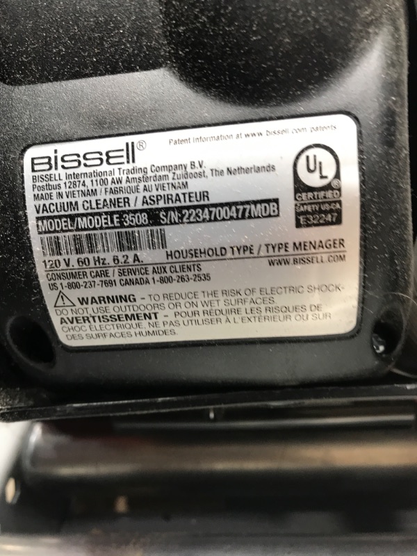 Photo 1 of BISSELL CleanView Compact Upright Vacuum, Fits In Dorm Rooms & Apartments, Lightweight with Powerful Suction and Removable Extension Wand, 3508, Red,black
