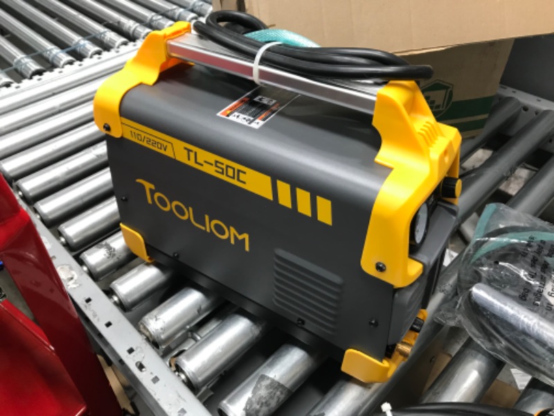 Photo 2 of **MINOR WEAR & TEAR**TOOLIOM 50A Non-Touch Pilot ARC Air Plasma Cutter Dual Voltage 110V/220V IGBT Inverter Metal Cutting Machine 1/2" Clean Cut
