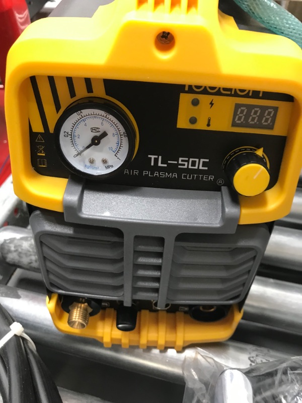 Photo 3 of **MINOR WEAR & TEAR**TOOLIOM 50A Non-Touch Pilot ARC Air Plasma Cutter Dual Voltage 110V/220V IGBT Inverter Metal Cutting Machine 1/2" Clean Cut
