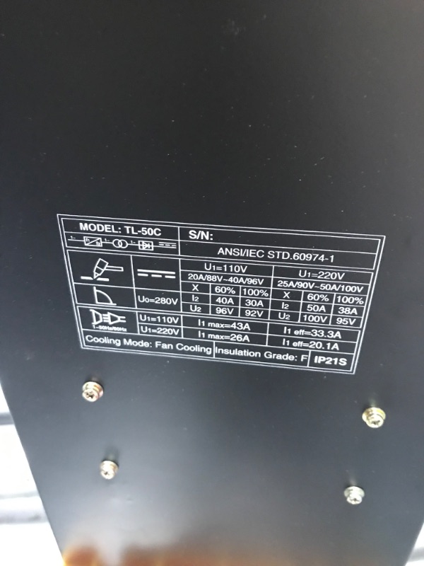 Photo 7 of **MINOR WEAR & TEAR**TOOLIOM 50A Non-Touch Pilot ARC Air Plasma Cutter Dual Voltage 110V/220V IGBT Inverter Metal Cutting Machine 1/2" Clean Cut
