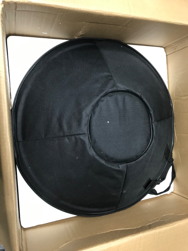 Photo 4 of **MISSING ACCESSORIES**AS TEMAN HANDPAN, Handpan drum instrument in D Minor 9 Notes 432Hz 22 inches Steel Hand Drum with Soft Hand Pan Bag, 2 handpan mallet,Handpan Stand,dust-free cloth,gold … 432Hz G-STL-9