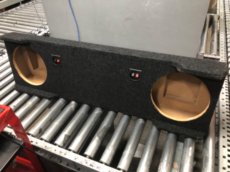 Photo 1 of **MINOR DAMAGE**Bbox Dual 10 Inch Subwoofer Sealed Enclosure - Fits 2003-2007 Chevrolet/GMC Crew Cab - Light Duty Car Subwoofer Boxes & Enclosures - Subwoofer Box Improves Audio Quality, Sound and Bass - Charcoal