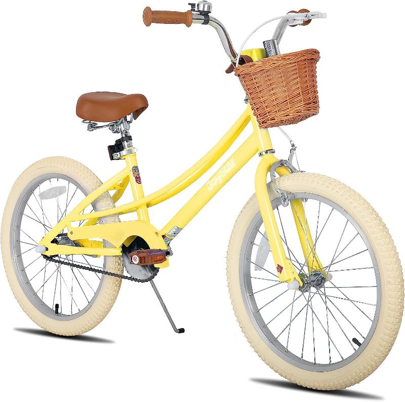 Photo 1 of **MINOR SHIPPING DAMAGE**JOYSTAR Girls Bike for 2-12 Years Old Toddlers and Kids, 12" 14" 16" Kids Bike with Training Wheels & Basket, 20 Inch Kid's Bicycle with Kickstand, Retro Style Bikes
