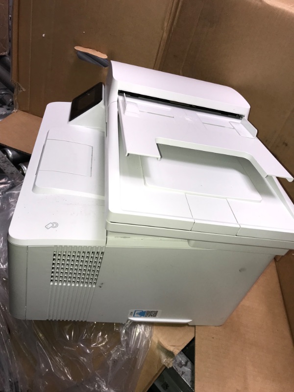 Photo 2 of UNABLE TO TEST DUE TO NO CABLE*HP LaserJet Pro MFP M227fdw Wireless Monochrome All-in-One Printer with built-in Ethernet & 2-sided printing, works with Alexa (G3Q75A) White