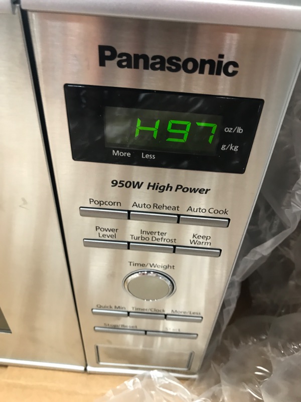 Photo 4 of (PARTS ONLY)Panasonic Microwave Oven NN-SD372S Stainless Steel Countertop/Built-In with Inverter Technology and Genius Sensor, 0.8 Cu. Ft, 950W
