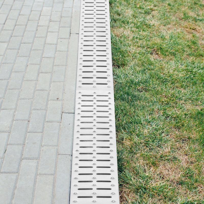 Photo 1 of 3 PACK 
39X6 VEVOR Trench Drain System, Channel Drain with Metal Grate