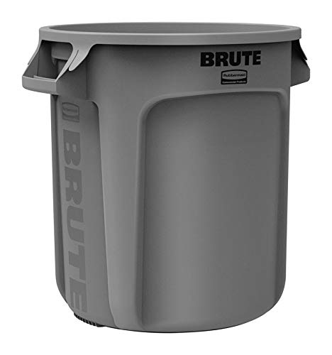 Photo 1 of ***CAN ONLY!! MISSING LID***
Rubbermaid Commercial Refuse Container 10 Gal 15-5/8 " D X 17-1/8 " H Round Plastic Gray
