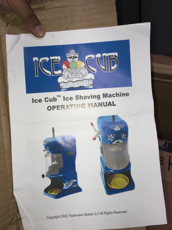 Photo 4 of *PARTS ONLY//NONFUNCTIONAL** Great Northern Premium Quality Ice Cub Shaved Ice Machine Commercial Ice Shaver