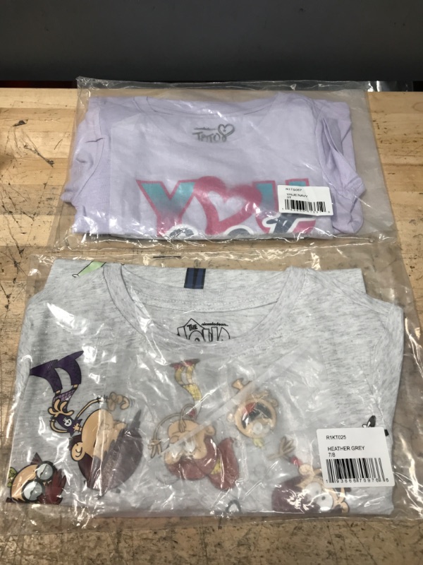 Photo 3 of 2 BUNDLED ITEMS - JoJo Siwa girls Toddler Girls' Graphic Tee & Shorts 2-piece Set 3T True Navy; AND, The Loud House Boys' Little Kid Short Sleeve T-Shirt 6 Years Heather Grey