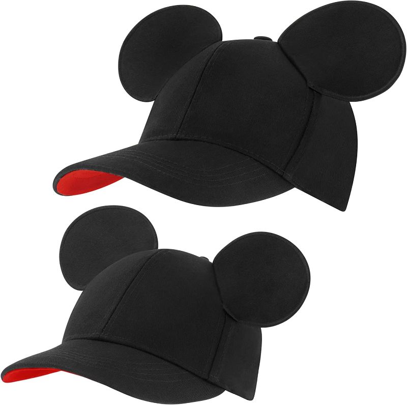 Photo 1 of Disney Boys Baseball Cap, Mickey Mouse Ears Hat For Kids, Daddy & Me Adjustable Toddler Caps 2-4 Or Boy Hats Ages 4-7