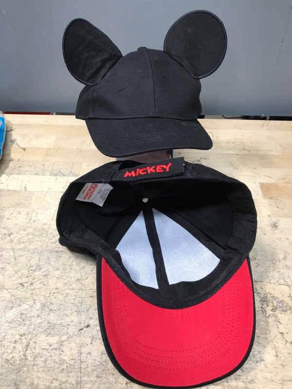 Photo 2 of Disney Boys Baseball Cap, Mickey Mouse Ears Hat For Kids, Daddy & Me Adjustable Toddler Caps 2-4 Or Boy Hats Ages 4-7