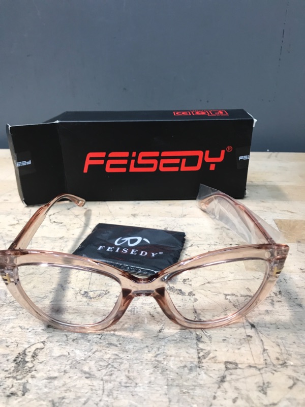 Photo 1 of FEISEDY Cat Eye Glasses Frame Clear Lenses Eyewear Women B2440