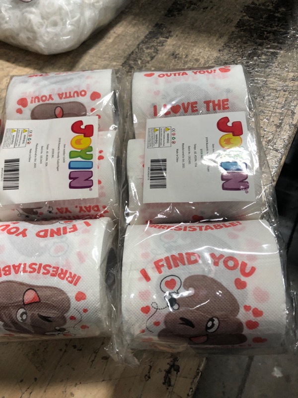 Photo 2 of 2 PACK*
JOYIN 3 PCS Valentine's Day Novelty Toilet Paper, Romantic Funny Gifts for Her/Him, Valentines Party Favors, Valentine's Day Anniversary Present, Valentine's Day Decoration funny toilet paper