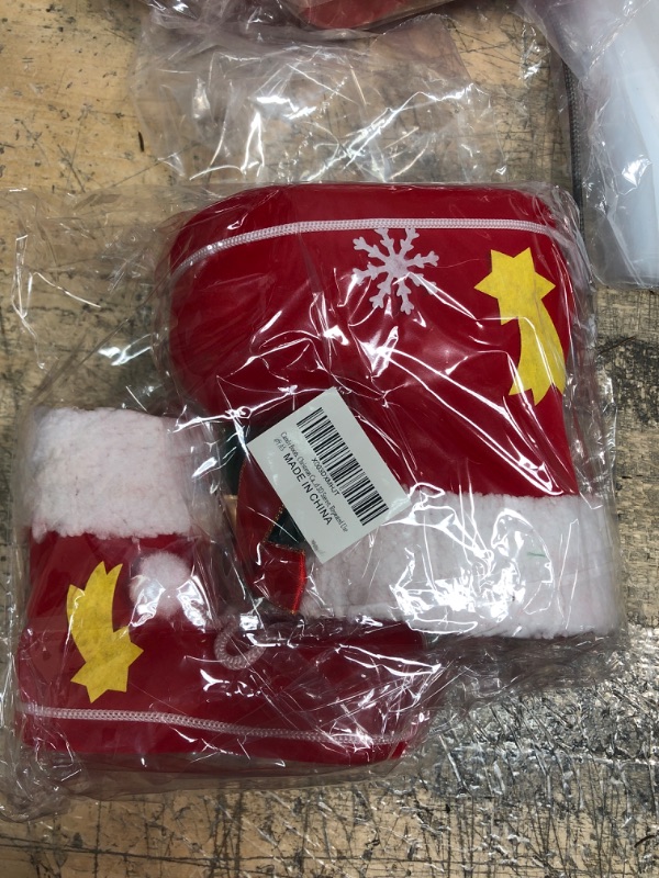 Photo 2 of 3Pcs Christmas Tree Pendants,Christmas Decorations, Christmas Socks,Christmas Candy Bags, Multi-Functional Candy Boots for Christmas Storage,Candy Boots, Christmas Candy Boots