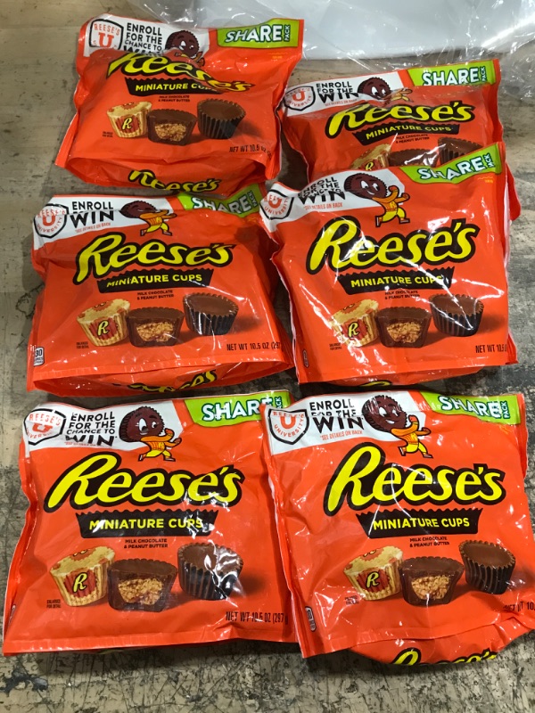 Photo 2 of ***EXP 05/2023*** 6 ITEMS REESE'S Miniatures Milk Chocolate and Peanut Butter Cups BUNDLE