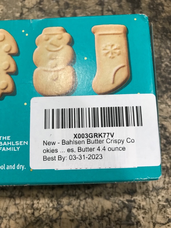 Photo 2 of ***EXP 03-31-2023*** Bahlsen Butter Crispy Cookies Holiday Shapes, Butter 4.4 ounce
