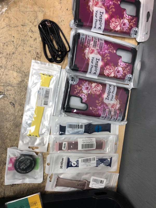 Photo 1 of 10 ASSORTED PHONE CASES, WATCH STRAPS, AND MORE