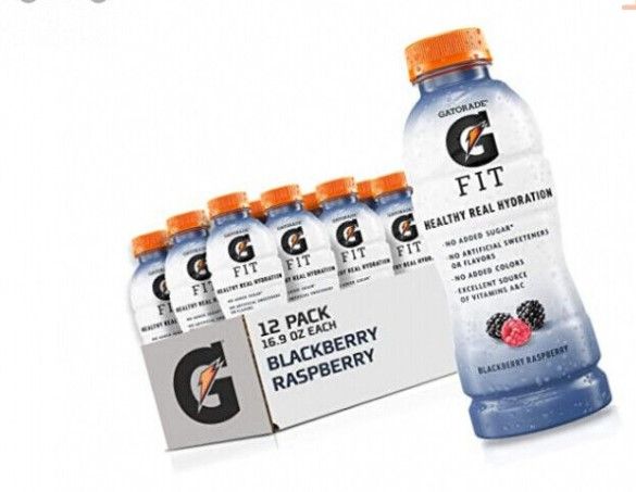 Photo 1 of 12 pack of Gatorade Fit Electrolyte Beverage, Healthy Real Hydration, Blackberry Raspberry,
