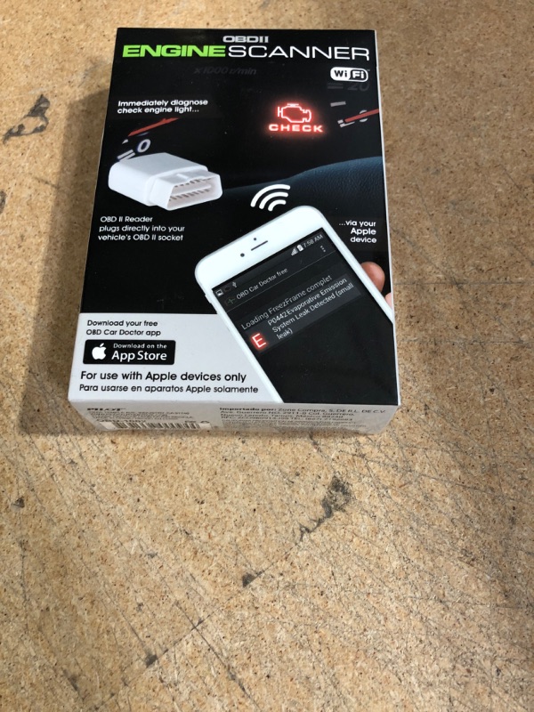 Photo 2 of Pilot Automotive OBD-1002 Engine Code Reader for iOS Apple Devices, 1 Pack