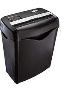 Photo 1 of Amazon Basics 6-Sheet Cross-Cut Paper Shredder and Shredder Sharpening 