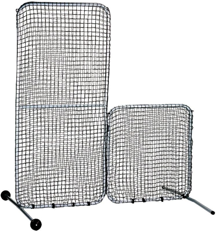 Photo 1 of 
Franklin Sports Portable Baseball + Softball L Screen - Folding Protective Screen for Batting Practice + Pitching - Steel Frame + Net Included
