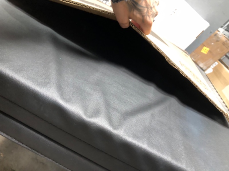 Photo 1 of ProsourceFit Tri-Fold Folding Thick Exercise Mat 6’x2’ with Carrying Handles for Tumbling, MMA, Martial Arts, Gymnastics, Stretching, Core Workouts Black