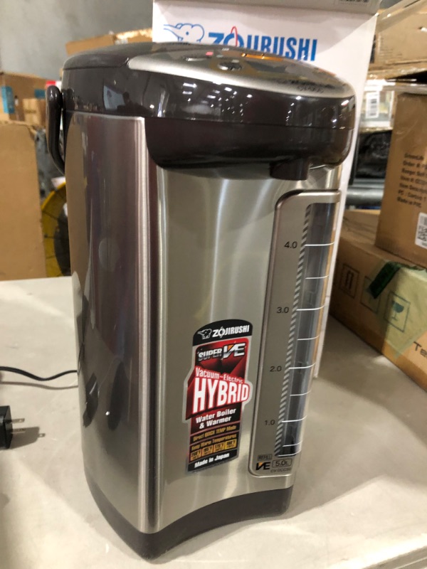 Photo 6 of **See Notes**
Zojirushi America CV-DCC50XT VE Hybrid Water Boiler And Warmer, 5-Liter, Stainless Dark Brown 5-Liter Boiler