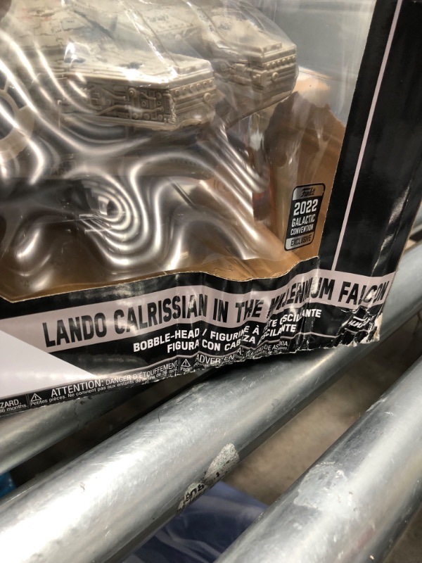 Photo 4 of **DAMAGED PACKAGING**Funko Pop! Ride Super Deluxe: Star Wars - Lando Calrissian in The Millenium Falcon (Shared Galactic Convention, Amazon Exclusive), Multicolor