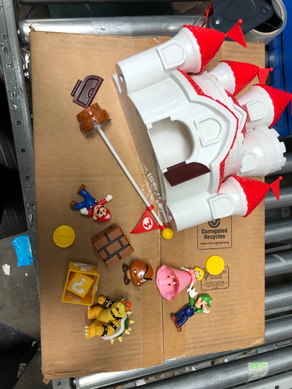 Photo 1 of **MINOR SHIPPING DAMAGE**GENERIC MARIO TOY SET WITH CASTLE