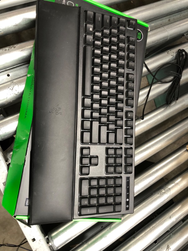 Photo 2 of RAZER ORNATA Expert: Mecha-Membrane - Individually Backlit Mid-Height Keys - Leatherette Wrist Rest - Gaming Keyboard - Gaming Keyboard (RZ03-02041800-R3U1)