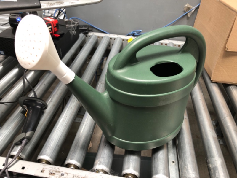 Photo 2 of **MINOR TEAR & WEAR**2 Gallon Plant Watering Can - Large Plastic Garden Water Pot for Indoor Outdoor Plants Flowers by The HC Companies Green