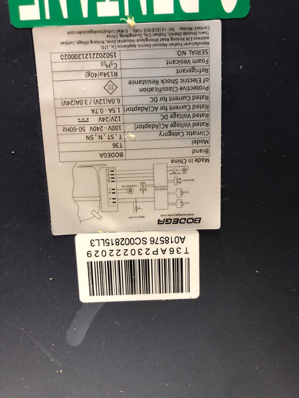 Photo 4 of ***PARTS ONLY*** Upgraded?BODEGA 12 Volt Car Refrigerator, Portable Freezer, Car Fridge Dual Zone WIFI APP Control, 38 Quart?36L?-4?-68? RV Electric Compressor Cooler 12/24V DC and 100-240V AC for Outdoor, Travel, Camping 38 Quart blue