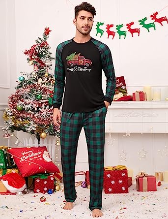 Photo 1 of 2xl---MISSKY Family Matching Christmas Pajamas Set Holiday Sleepwear
