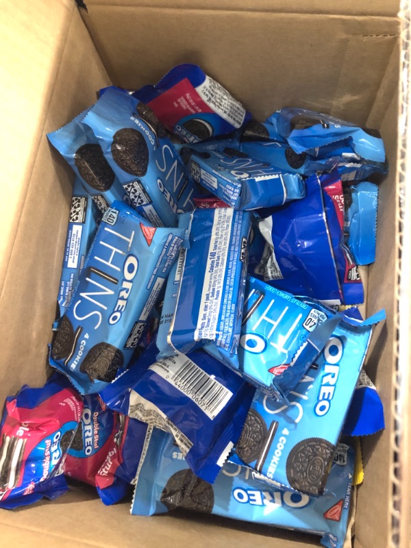 Photo 1 of OREO Cookies Variety Pack, OREO Original, OREO Golden, OREO Double Stuf & OREO Thins, Christmas Cookies Stocking Stuffers, 56 Snack Packs