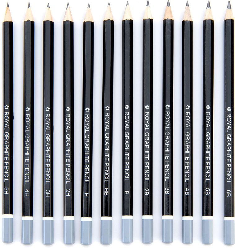 Photo 1 of STATIONERY / SCHOOL BUNDLE- Sticky Pads+ Royal & Langnickel SPEN-12 Essentials Sketching Pencil Set, 12-Piece
