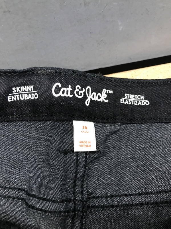 Photo 3 of Boys' Stretch Skinny Fit Jeans - Cat & Jack™ Size 16 

