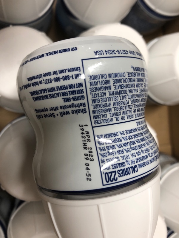Photo 1 of **EXP DATE: 4/1/2023**
Ensure Compact Nutrition Shake, 9g of protein, Vanilla, 4 fl oz, 24 Count
