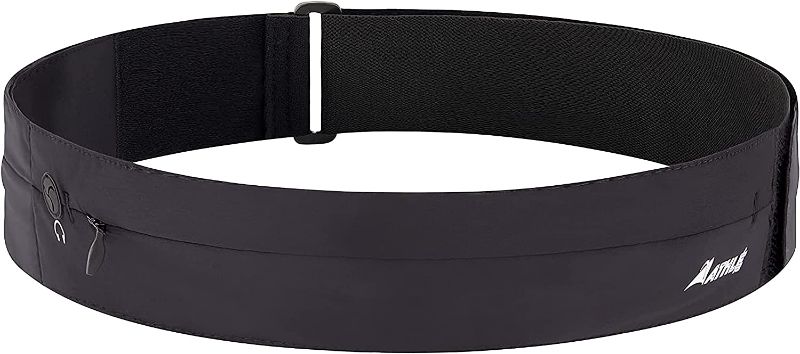 Photo 1 of 2 Pocket Waist Running Belt black